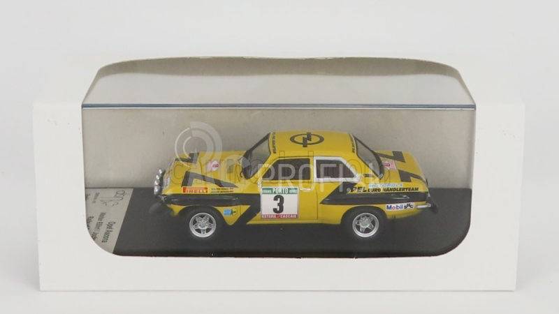 Trofeu Opel Ascona (nočná verzia) N 3 Rally Portugalsko 1975 W.rohrl - J.berger 1:43 Žltá čierna