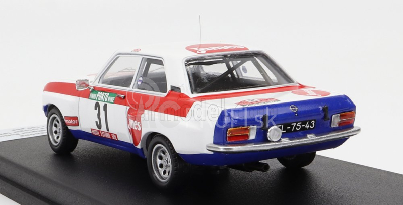 Trofeu Opel Ascona (nočná verzia) N 31 Rally Portugal 1978 J.ortigao - M.sottomayor 1:43 Biela červená