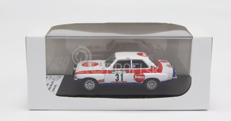 Trofeu Opel Ascona (nočná verzia) N 31 Rally Portugal 1978 J.ortigao - M.sottomayor 1:43 Biela červená