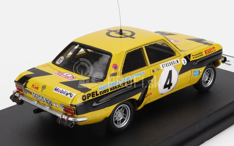 Trofeu Opel Ascona (nočná verzia) N 4 Rally Montecarlo 1975 W.rohrl - C.billstam 1:43 Žltá čierna