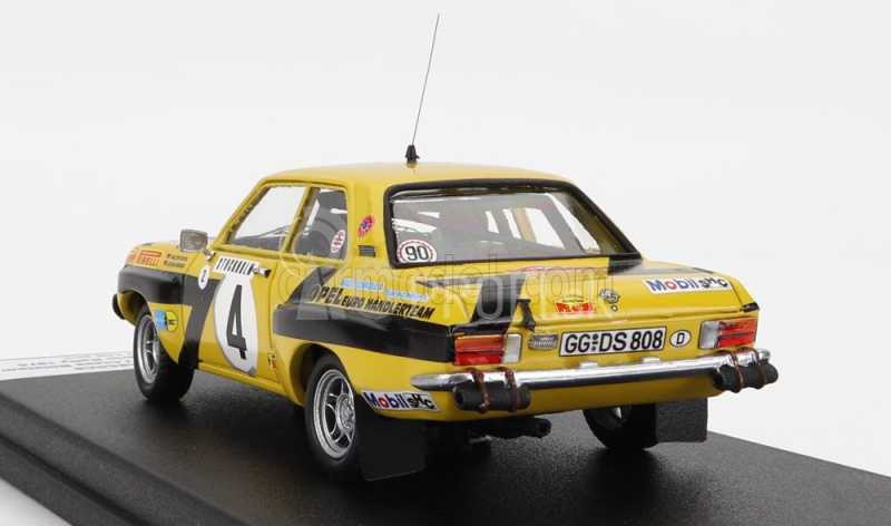 Trofeu Opel Ascona (nočná verzia) N 4 Rally Montecarlo 1975 W.rohrl - C.billstam 1:43 Žltá čierna