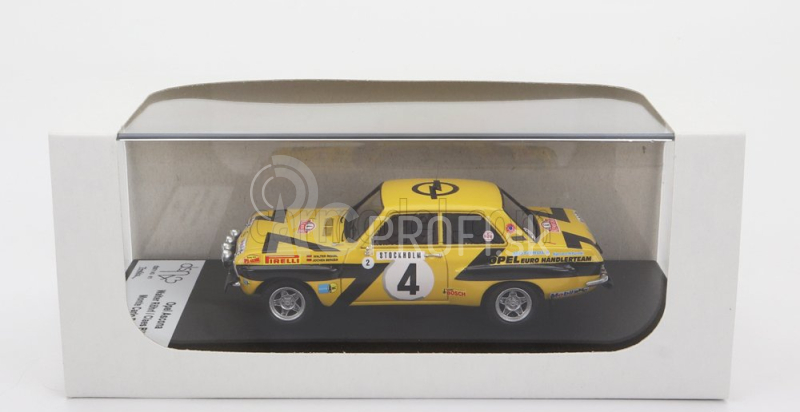 Trofeu Opel Ascona (nočná verzia) N 4 Rally Montecarlo 1975 W.rohrl - C.billstam 1:43 Žltá čierna