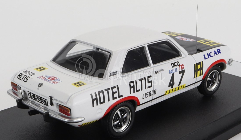 Trofeu Opel Ascona (nočná verzia) N 47 Rally Tap 1974 Pequepe - Dico 1:43 biela čierna