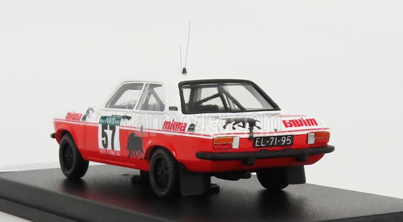 Trofeu Opel Ascona (nočná verzia) N 57 Rally Portugal 1978 J.p.borges - R.bevilacqua 1:43 Červená biela