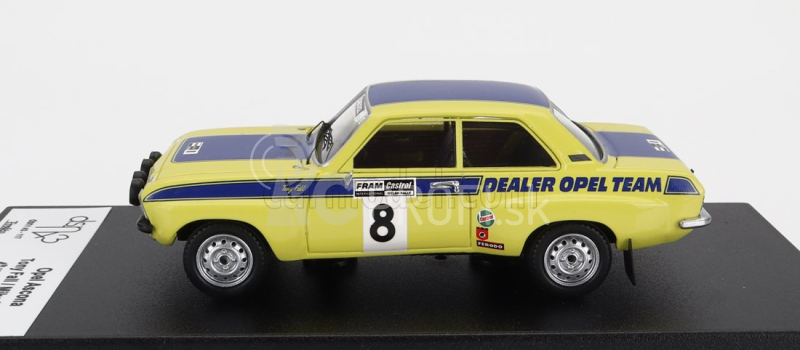 Trofeu Opel Ascona (nočná verzia) N 8 Rally Welsh 1974 T.fall - M.broad 1:43 Žlto-modrá