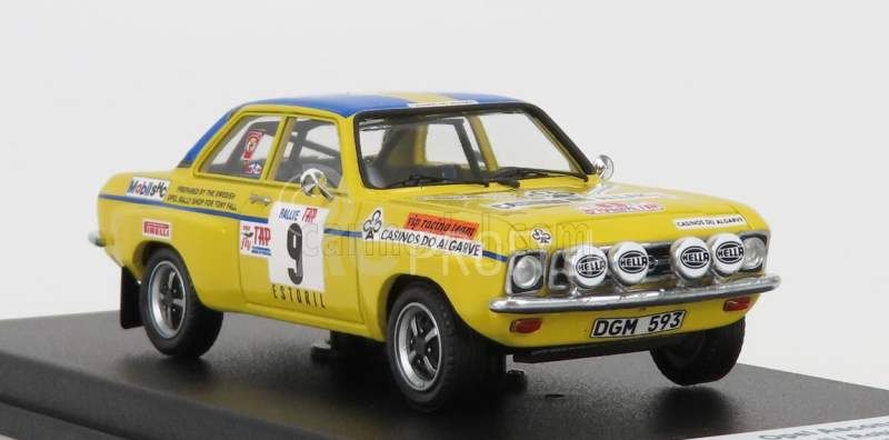 Trofeu Opel Ascona (nočná verzia) N 9 Rally Tap 1974 T.fall - R.turvey 1:43 Žlto-modrá