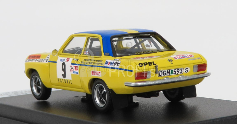 Trofeu Opel Ascona (nočná verzia) N 9 Rally Tap 1974 T.fall - R.turvey 1:43 Žlto-modrá