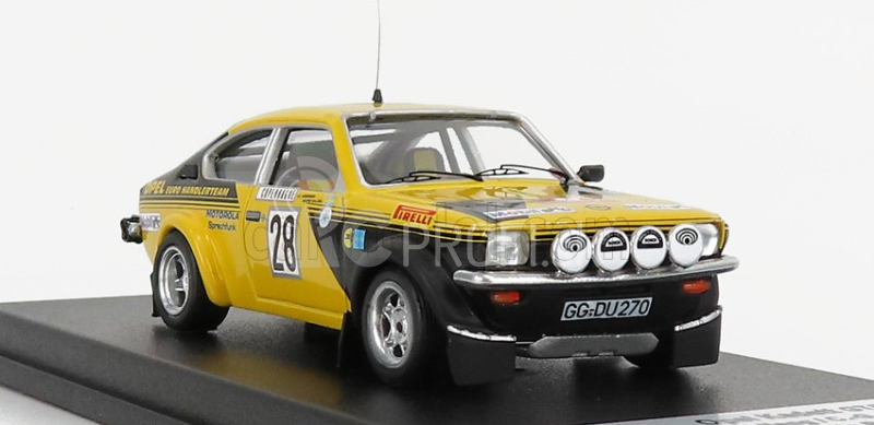 Trofeu Opel Kadett C Gt/e (nočná verzia) N 28 Rally Montecarlo 1976 Anders Kullang - Claes Goran Andersson 1:43 žltá čierna