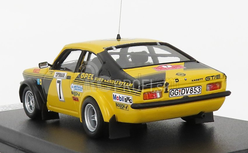 Trofeu Opel Kadett Gt/e (nočná verzia) N 7 Rally Montecarlo 1977 J.p.nicolas - J.todt 1:43 Žltá čierna