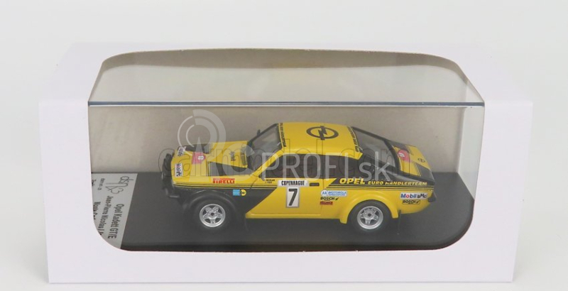 Trofeu Opel Kadett Gt/e (nočná verzia) N 7 Rally Montecarlo 1977 J.p.nicolas - J.todt 1:43 Žltá čierna