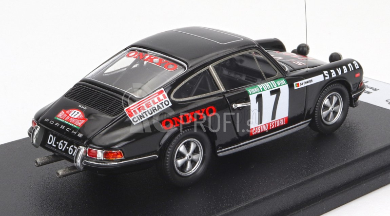 Trofeu Porsche 911s Coupe (nočná verzia) N 17 Rally Portugal 1977 Mario Silva - Sa Chaves 1:43 Čierna