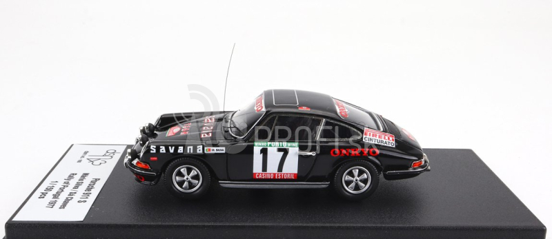 Trofeu Porsche 911s Coupe (nočná verzia) N 17 Rally Portugal 1977 Mario Silva - Sa Chaves 1:43 Čierna