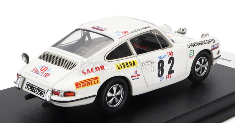 Trofeu Porsche 911s (nočná verzia) N 82 Tap Rally 1972 A.nunes - A.morais 1:43 Biela