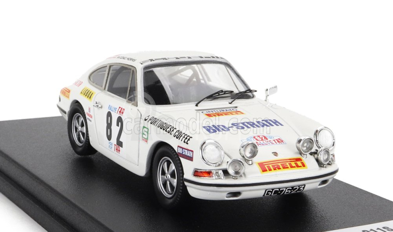 Trofeu Porsche 911s (nočná verzia) N 82 Tap Rally 1972 A.nunes - A.morais 1:43 Biela