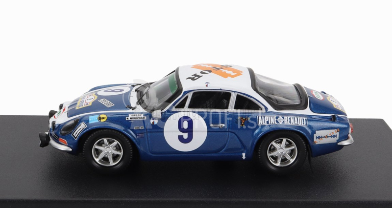 Trofeu Renault A110 Alpine (nočná verzia) N 9 2nd Rally Acropolis 1975 Tassos Livieratos (siroco) - Miltos Andrioulos 1:43 Blue Met White