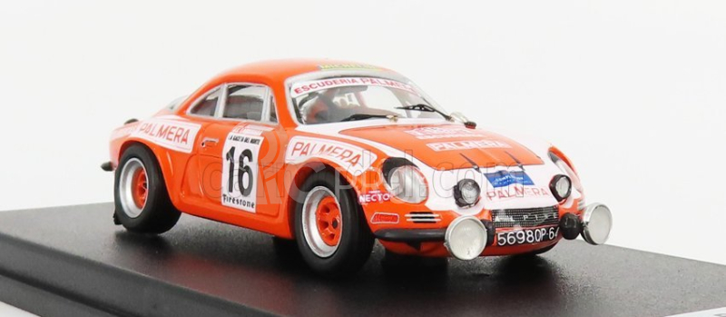 Trofeu Renault Alpine A110 N 16 Rally Firestone 1976 I.sunsundegui - J.larrinaga 1:43 Oranžová biela