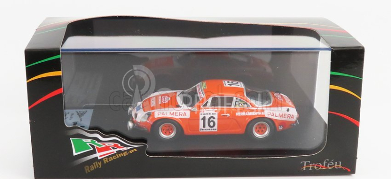 Trofeu Renault Alpine A110 N 16 Rally Firestone 1976 I.sunsundegui - J.larrinaga 1:43 Oranžová biela