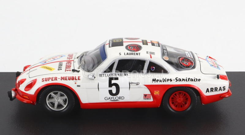 Trofeu Renault Alpine A110 N 5 2nd Rally Ypres 1973 S.laurent - P.hammelrath 1:43 Biela červená