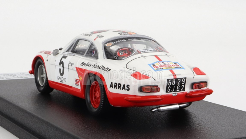 Trofeu Renault Alpine A110 N 5 2nd Rally Ypres 1973 S.laurent - P.hammelrath 1:43 Biela červená