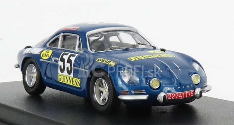 Trofeu Renault Alpine A110 N 55 Víťaz Trieda 1000km Spa 1970 J.m.jacquemin - B.palayer 1:43 Blue Met