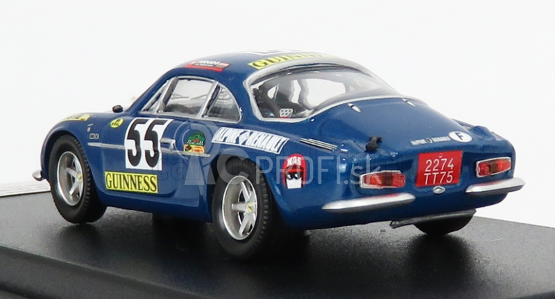 Trofeu Renault Alpine A110 N 55 Víťaz Trieda 1000km Spa 1970 J.m.jacquemin - B.palayer 1:43 Blue Met