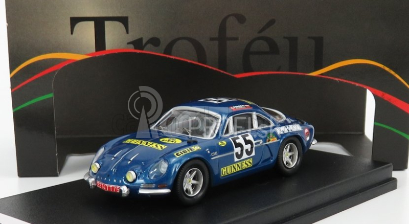 Trofeu Renault Alpine A110 N 55 Víťaz Trieda 1000km Spa 1970 J.m.jacquemin - B.palayer 1:43 Blue Met