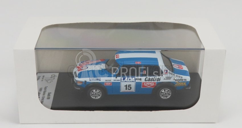 Trofeu Saab 99 Team Konela Racing N 15 Rally 1000 Lakes 1977 T.rainio - E.nyman 1:43 Modrá Biela