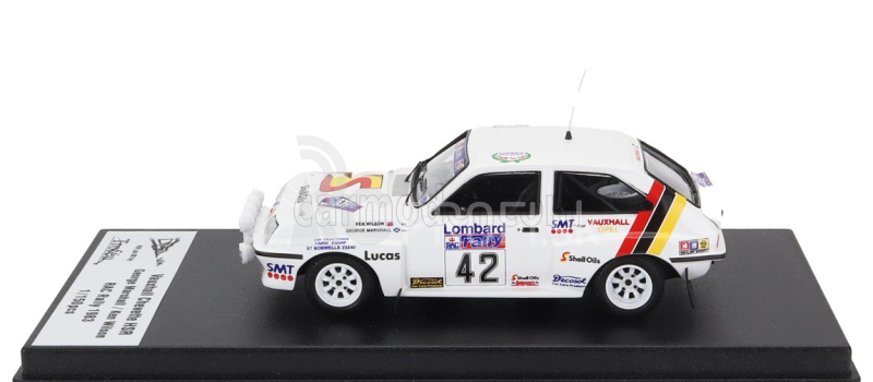 Trofeu Vauxhall Chevette Hsr (nočná verzia) N 42 Rally Rac Lombard 1983 George Marshall - Ken Wilson 1:43 Biela