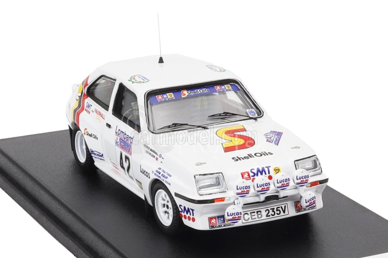 Trofeu Vauxhall Chevette Hsr (nočná verzia) N 42 Rally Rac Lombard 1983 George Marshall - Ken Wilson 1:43 Biela