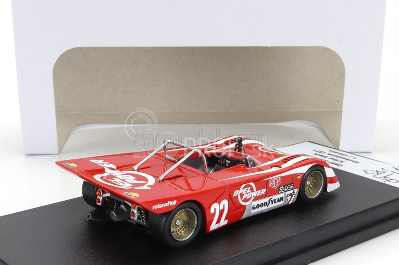 Trophy Chevron Opel Steinmetz N 22 Hockenheim 1971 Arthur Blank 1:43 červená biela