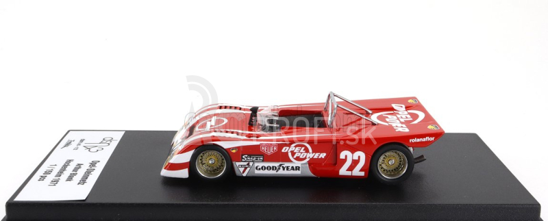 Trophy Chevron Opel Steinmetz N 22 Hockenheim 1971 Arthur Blank 1:43 červená biela