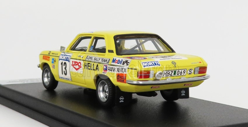 Trophy Opel Ascona A N 13 Rally 1000 Lakes 1974 A.kullang - C.g.andersson 1:43 Žltá