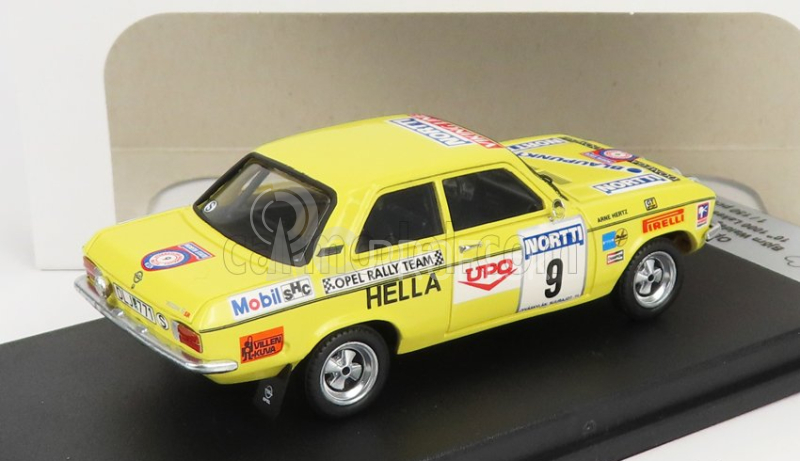 Trophy Opel Ascona A N 9 Rally 1000 Lakes 1974 B.waldegaard - A.hertz 1:43 Žltá