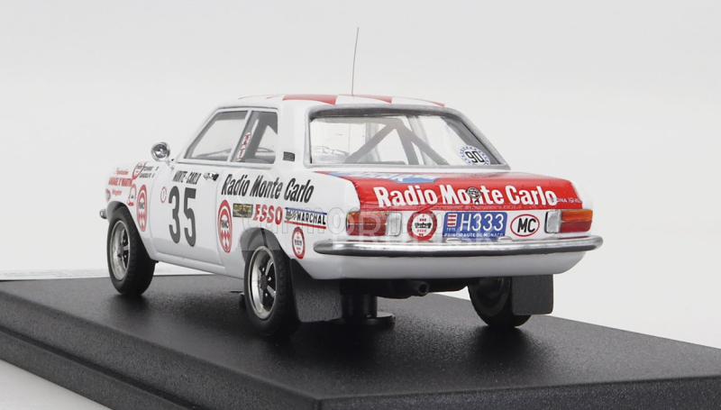 Trophy Opel Ascona N 35 Rally Montecarlo 1975 Tchine - P.gandolfo 1:43 Biela červená