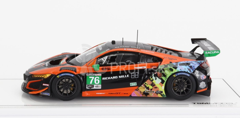 Truescale Acura Nsx Gt3 Evo Team Compass Racing N 76 Imsa 2021 M.mcmurry - M.farnbacher 1:43 oranžová čierna