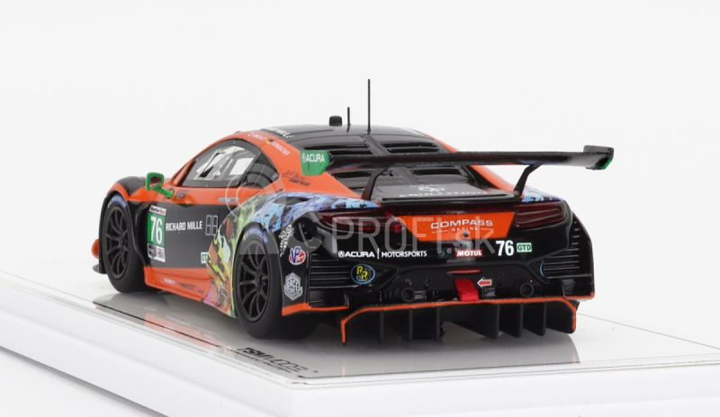 Truescale Acura Nsx Gt3 Evo Team Compass Racing N 76 Imsa 2021 M.mcmurry - M.farnbacher 1:43 oranžová čierna