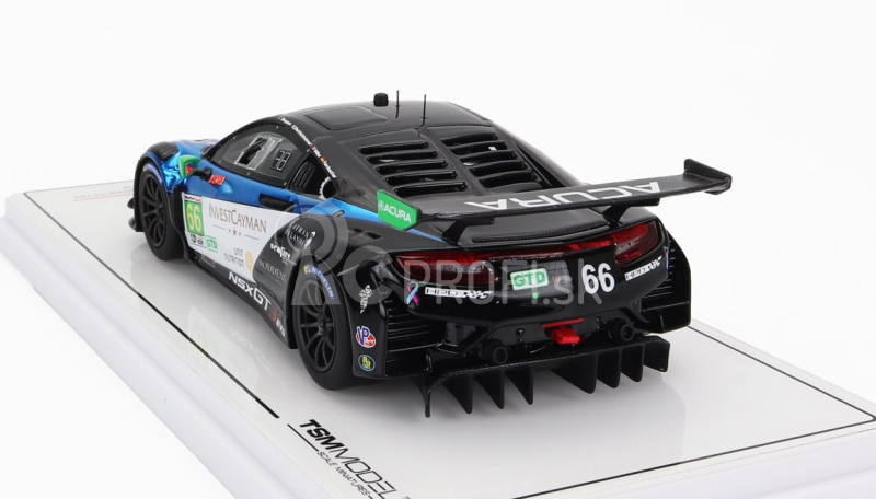 Truescale Acura Nsx Gt3 Evo22 3.5l Turbo V6 Team Gradient Racing N 66 24h Daytona 2022 K.simpson - T.bechtolsheimer 1:43 čierna biela modrá