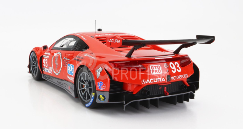 Truescale Acura Nsx Gt3 Evo22 Team Edge Motorsport N 93 12h Sebring 2022 1:18 červená