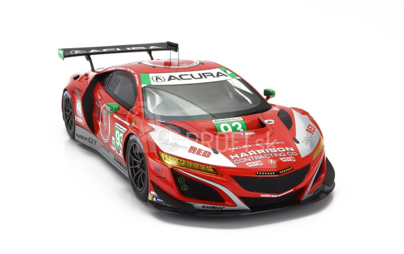 Truescale Acura Nsx Gt3 Evo22 Team Racers Edge N 93 Gtd Class 24h Daytona 2023 R.briscoe - D.formal - A.harrison - K.marcelli 1:18 Červená