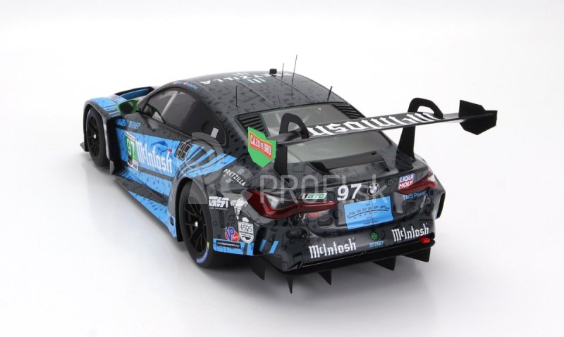 Truescale BMW radu 4 M4 Gt3 Team Turner Motorsport N 97 2nd Imsa Gtd Class Laguna Seca 2023 B.auberlen - J.edwards - B.spengler - C.hull 1:18 Blue Black