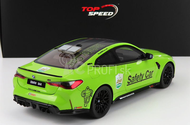 Truescale BMW radu 4 M4 M-performance (g82) Safety Car 24h Daytona 2022 1:18 Light Green Met