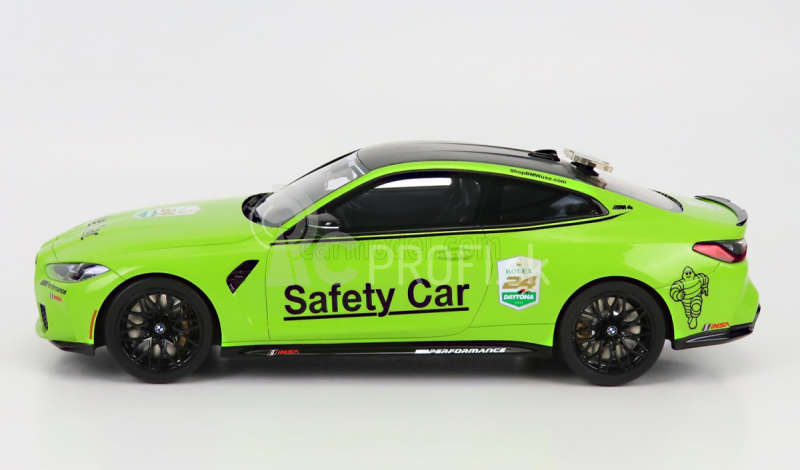 Truescale BMW radu 4 M4 M-performance (g82) Safety Car 24h Daytona 2022 1:18 Light Green Met