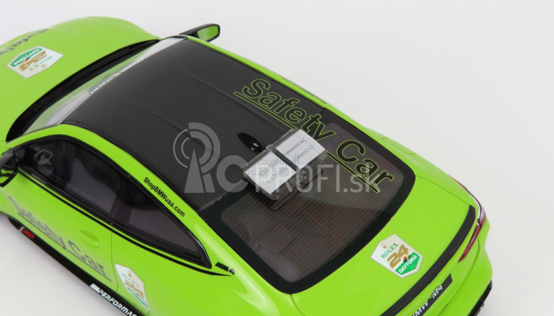 Truescale BMW radu 4 M4 M-performance (g82) Safety Car 24h Daytona 2022 1:18 Light Green Met