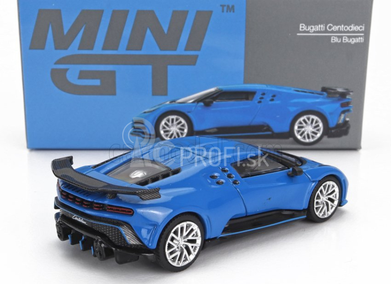 Truescale Bugatti Centodieci Lhd 2019 1:64 Modrá