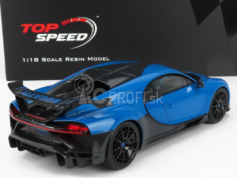 Truescale Bugatti Chiron N 16 Pur Sport 2018 1:18 Agile Blue Black