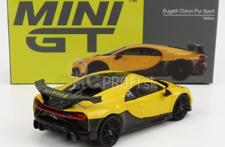 Truescale Bugatti Chiron Pur Sport N 16 2018 1:64 žltá čierna