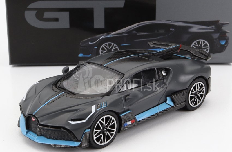 Truescale Bugatti Divo The Quail Konfigurácia 2018 1:64 Tmavo šedá modrá