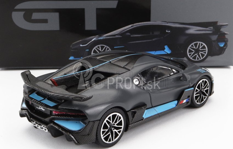 Truescale Bugatti Divo The Quail Konfigurácia 2018 1:64 Tmavo šedá modrá