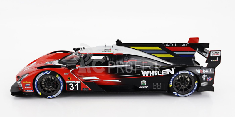 Truescale Cadillac V-lmdh 5.5l V8 Team Whelen Engineering Racing N 31 12h Sebring 2023 Jack Aitken - Pipo Derani - Alexander Sims 1:18 Červená čierna biela