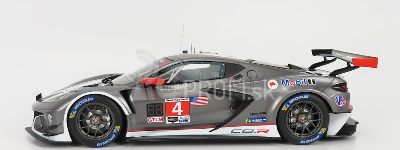Truescale Chevrolet C8.r 5.5l V8 Team Corvette Racing N 4 12h Sebring 2021 T.milner - N.tandy - A.sims 1:18 Grey